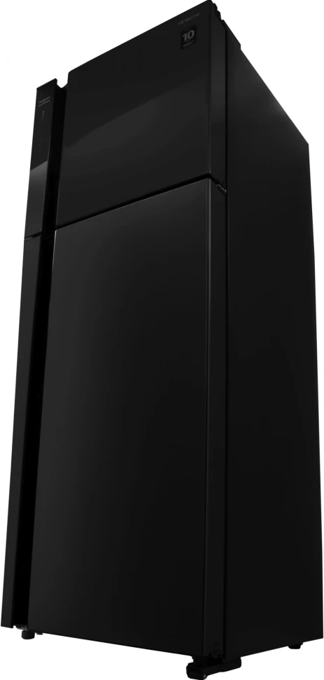 Холодильник Hitachi HRTN7489DF BBKCS 2-хкамерн. черный глянц. инвертер