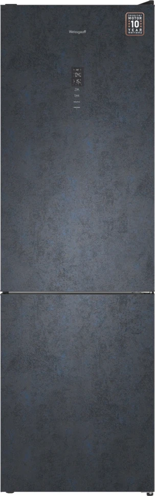 Холодильник Weissgauff WRK 2000 Total NoFrost Inverter Rock Glass 2-хкамерн. графит инвертер