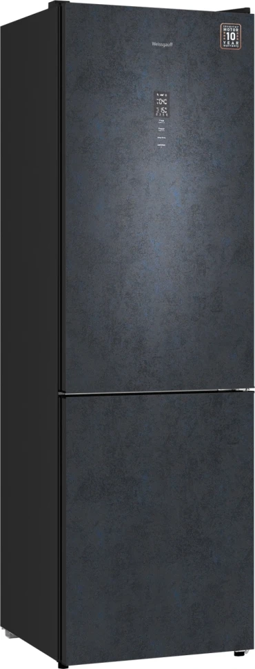 Холодильник Weissgauff WRK 2000 Total NoFrost Inverter Rock Glass 2-хкамерн. графит инвертер
