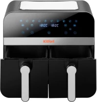 Аэрогриль Kitfort КТ-2272 2400Вт черный/серебристый