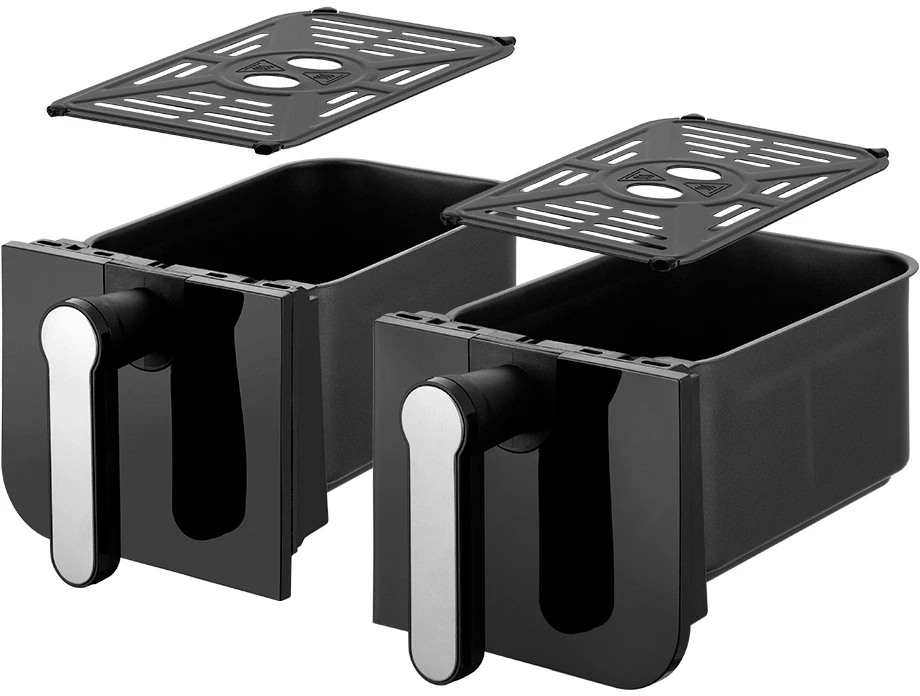 Аэрогриль Kitfort КТ-2272 2400Вт черный/серебристый