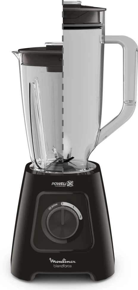 Блендер стационарный Moulinex Blendforce LM458810 600Вт черный  