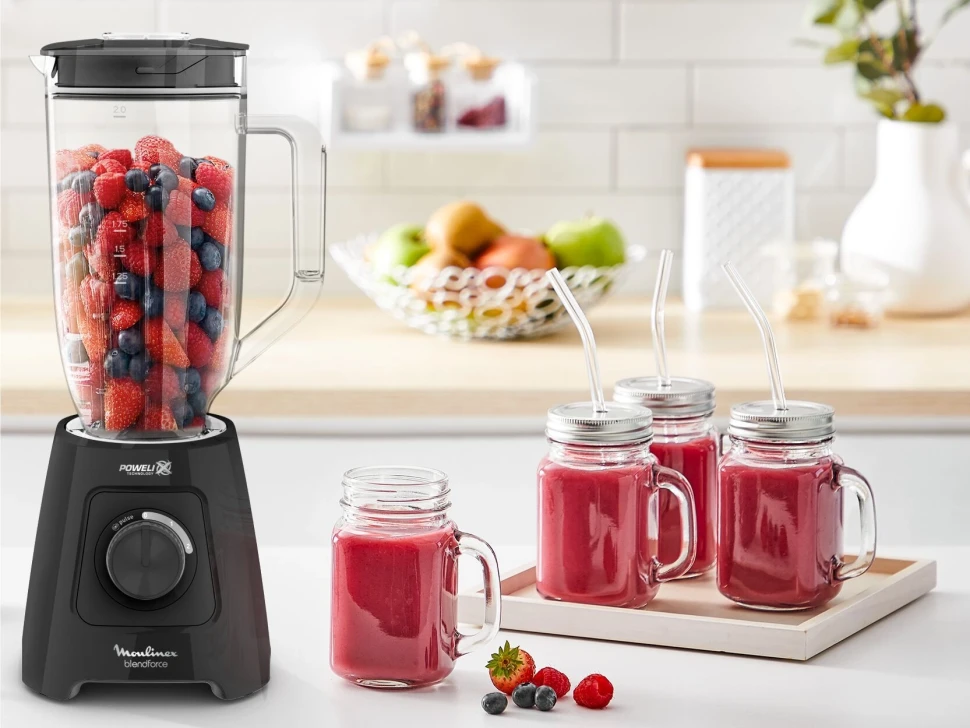 Блендер стационарный Moulinex Blendforce LM458810 600Вт черный  