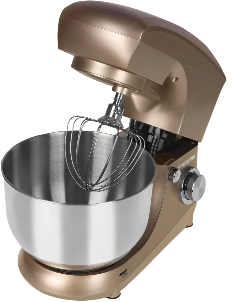 Миксер планетарный Starwind SPM5181 1000Вт золотистый  