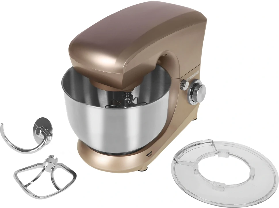 Миксер планетарный Starwind SPM5181 1000Вт золотистый  