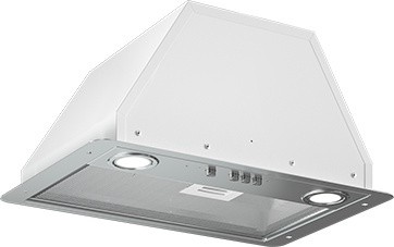 Вытяжка встраиваемая Elikor Flat 42П-430-К3Д хром/белый управление: кнопочное (1 мотор)  