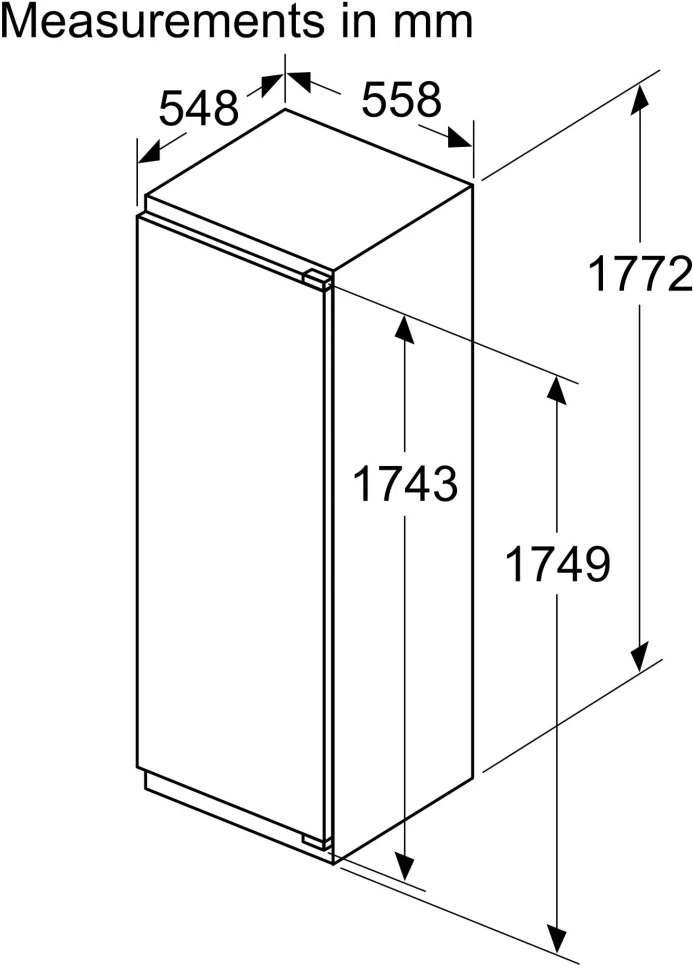 Холодильник Bosch KIL82VFE0 1-нокамерн. белый