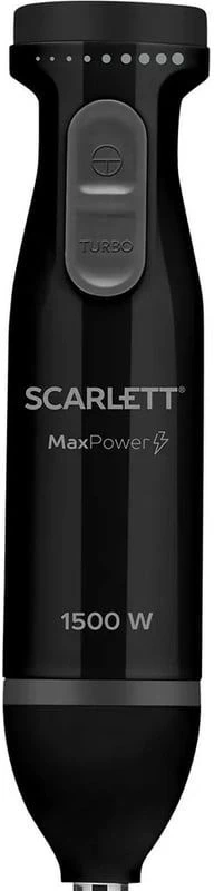 Блендер погружной Scarlett SC-HB42M47 1500Вт черный/серебристый