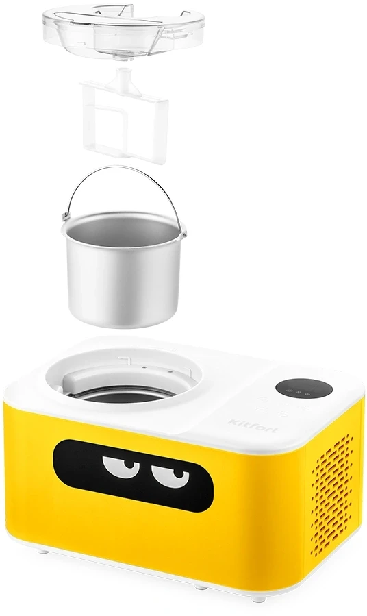 Мороженица Kitfort КТ-1829-1 110Вт 1200мл. желтый/белый