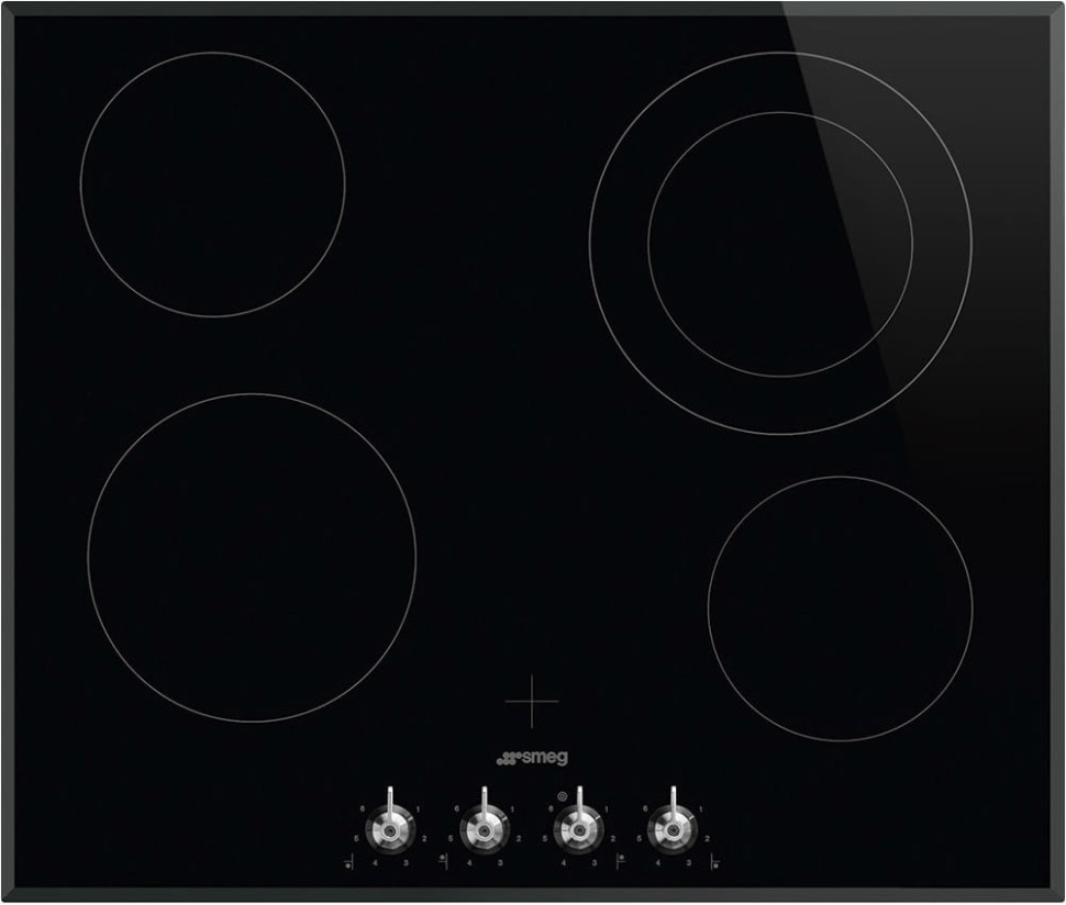Стеклокерамическая панель Smeg SE364ETBM