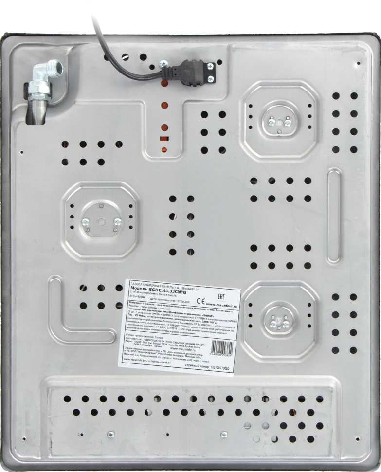 Газовая варочная поверхность Maunfeld EGHE.43.33CW/G белый