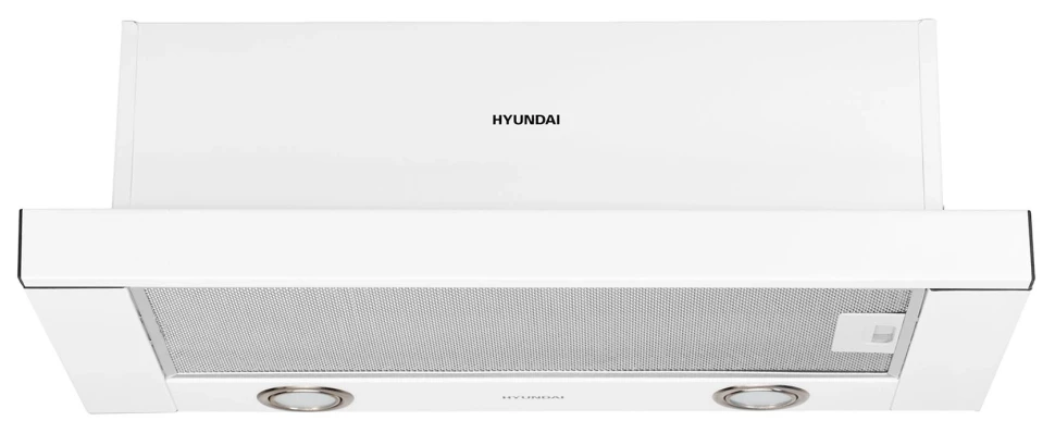 Вытяжка встраиваемая Hyundai HBH 6232 W белый управление: кулисные переключатели (1 мотор)  