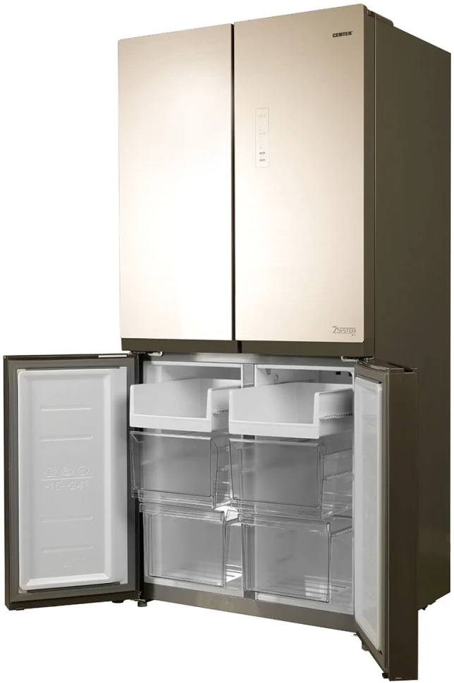 Холодильник Centek CT-1756 NF 3-хкамерн. бежевый