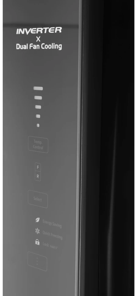 Холодильник Hitachi HRTN7489DF BSLCS 2-хкамерн. серебристый бриллиант глянц. инвертер  