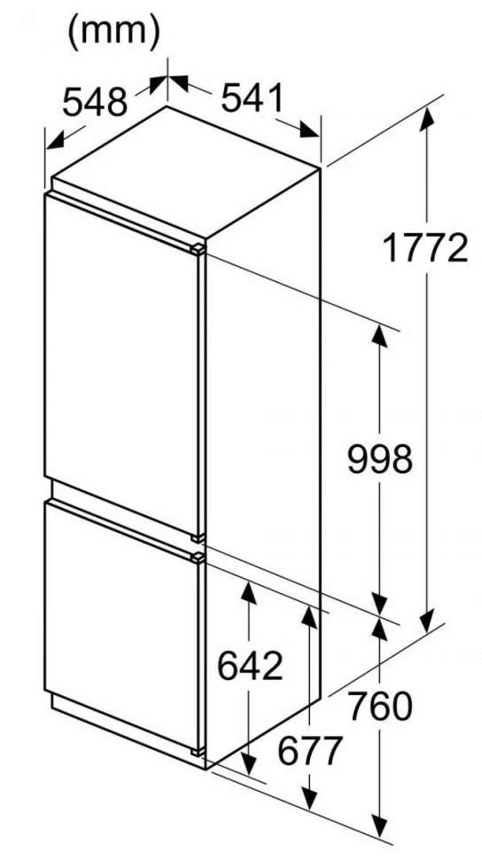 Холодильник Bosch KIN86NSE0 2-хкамерн. белый