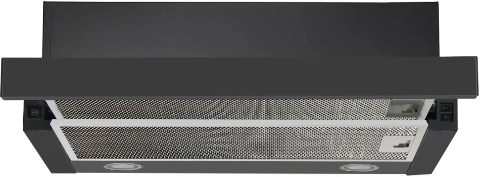 Вытяжка встраиваемая Krona T 500 черный управление: кнопочное (1 мотор)  