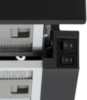 Вытяжка встраиваемая Krona T 500 черный управление: кнопочное (1 мотор)