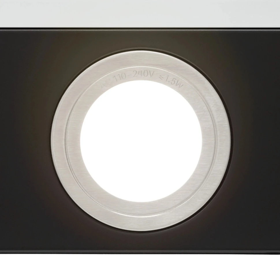 Вытяжка встраиваемая Krona T 500 черный управление: кнопочное (1 мотор)  