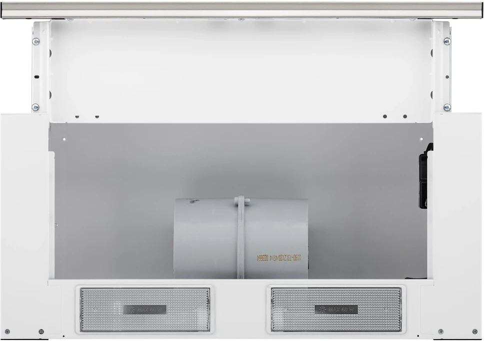 Вытяжка встраиваемая Krona Kamilla ECO 600 IX нержавеющая сталь/белый управление: кнопочное (1 мотор)  