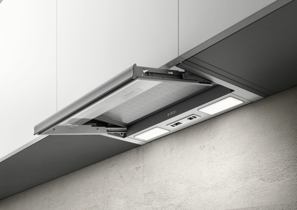Вытяжка встраиваемая Elica Ciak 2.0 GR/A/60 нержавеющая сталь управление: ползунковое (1 мотор)