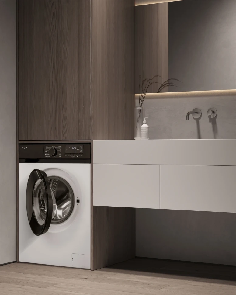 Стиральная машина Weissgauff WM 45106 Steam класс: A+ загр.фронтальная макс.:6кг белый  