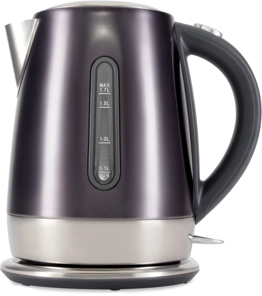 Чайник электрический Hyundai HYK-S7777 1.7л. 2200Вт графит/серебристый корпус: металл  