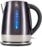 Чайник электрический Hyundai HYK-S7777 1.7л. 2200Вт графит/серебристый корпус: металл  