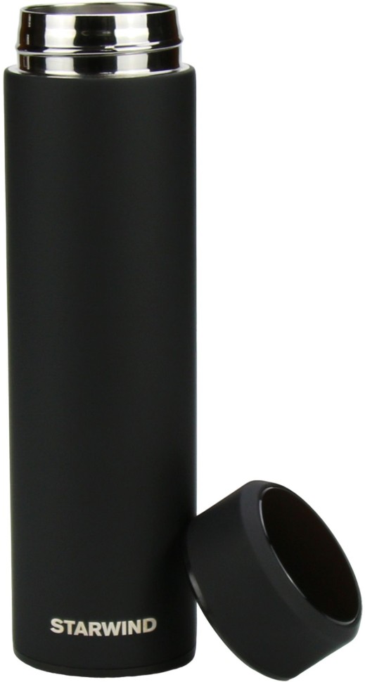 Термос Starwind 22-500 0.45л. черный картонная коробка  