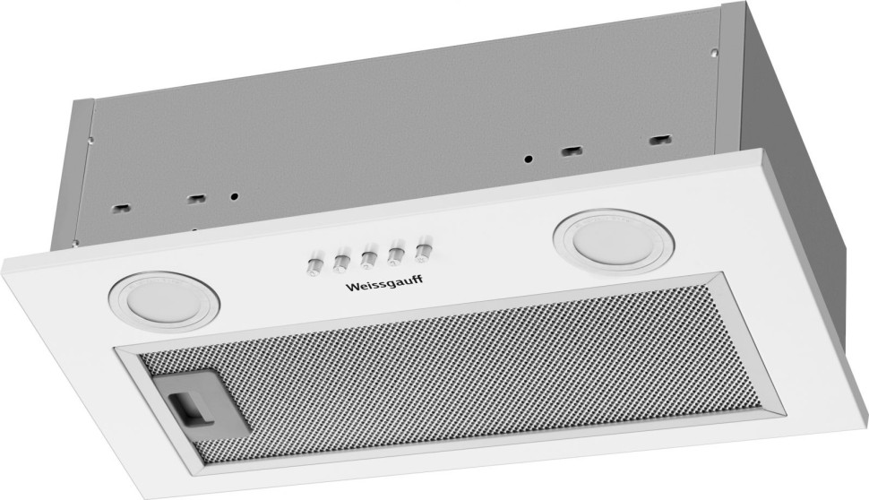 Вытяжка встраиваемая Weissgauff Box 452 White белый управление: кнопочное (1 мотор)  