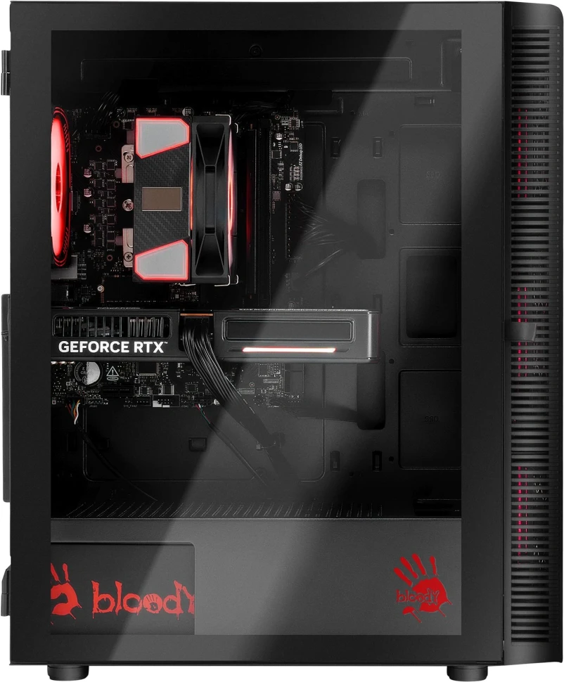 ПК Bloody BD-PC RAB84T2 MT Ryzen 7 7700 (3.8) 32Gb SSD1Tb RTX5060 8Gb Windows 11 Home 64 2.5xGbitEth 650W черный (RUS) (2142055)  