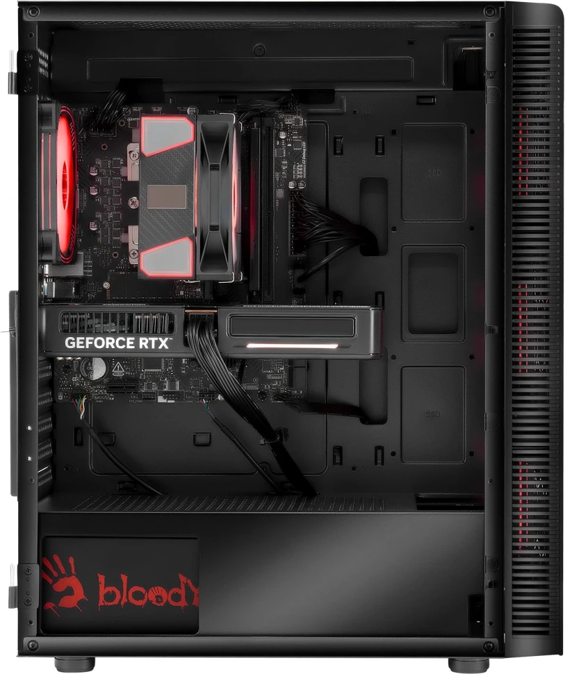 ПК Bloody BD-PC RAB84T2 MT Ryzen 7 7700 (3.8) 32Gb SSD1Tb RTX5060 8Gb Windows 11 Home 64 2.5xGbitEth 650W черный (RUS) (2142055)  