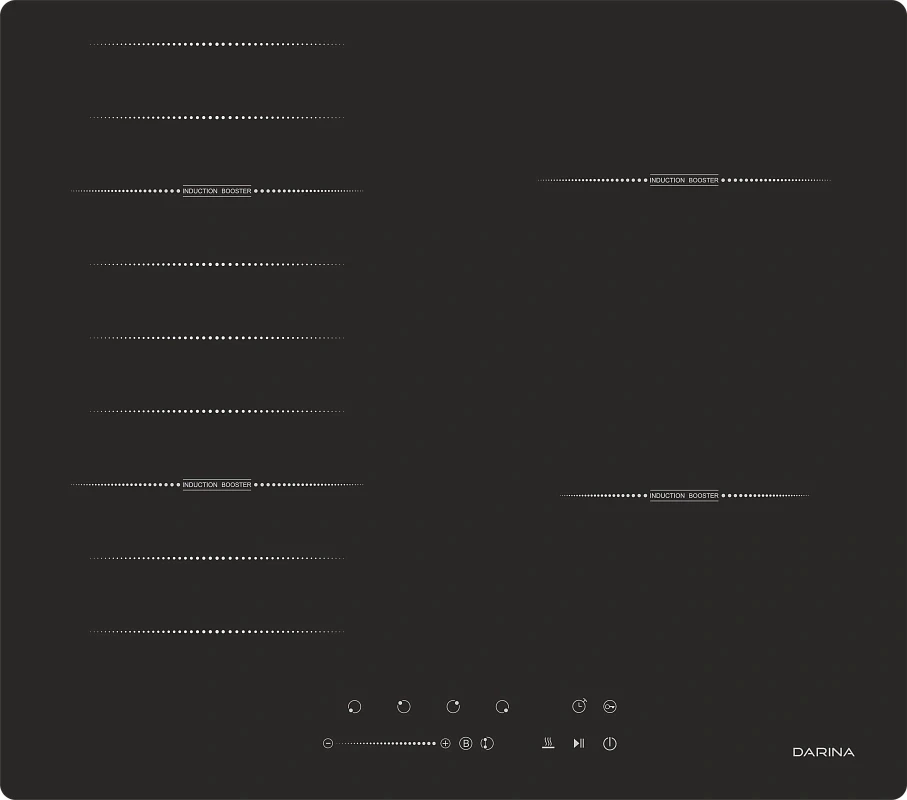 Индукционная варочная поверхность Darina 6P9 EI 304 B черный  