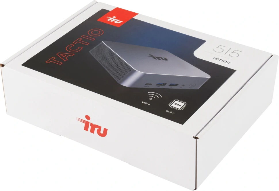 Неттоп IRU Tactio 515 i5 12450H (2) 16Gb SSD512Gb UHDG Windows 11 Pro 64 2xGbitEth WiFi BT 100W серый (2108530)  