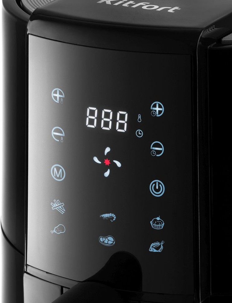 Аэрогриль Kitfort КТ-2225 1.9л 1000Вт черный