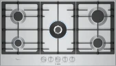 Газовая варочная поверхность Bosch PCR9A5I90M нержавеющая сталь