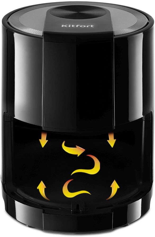 Аэрогриль Kitfort КТ-2225 1000Вт черный  