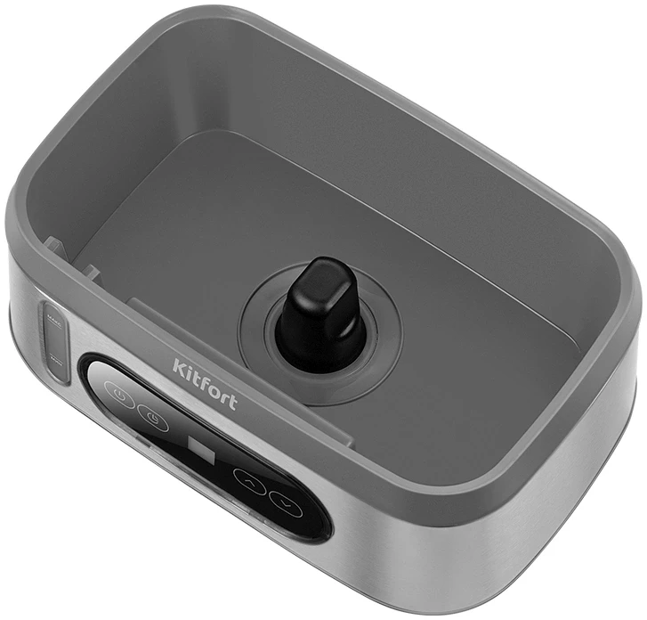 Пароварка Kitfort КТ-6280 3ярус. 1050Вт серый/серебристый  