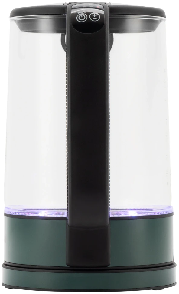 Чайник электрический Hyundai HYK-S4805 1.7л. 2200Вт темно-зеленый корпус: стекло/пластик