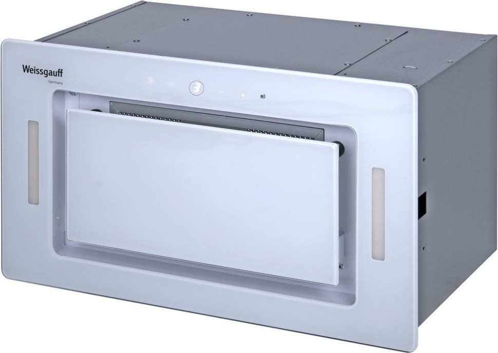 Вытяжка встраиваемая Weissgauff Aura 850 белый управление: сенсорное (1 мотор)  