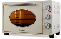 Мини-печь Hyundai MIO-HY084 33л. 1500Вт бежевый/хром