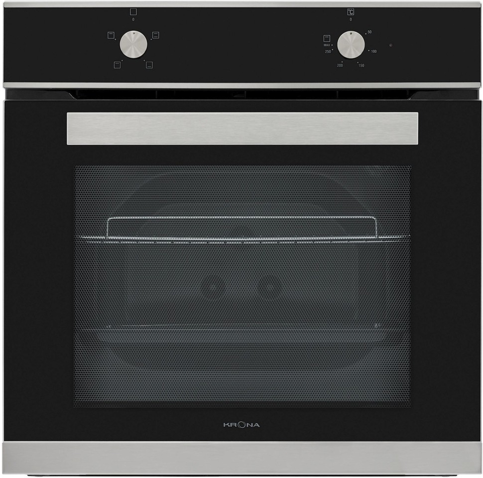 Духовой шкаф Электрический Krona ASTRO 60 S черный/нержавеющая сталь