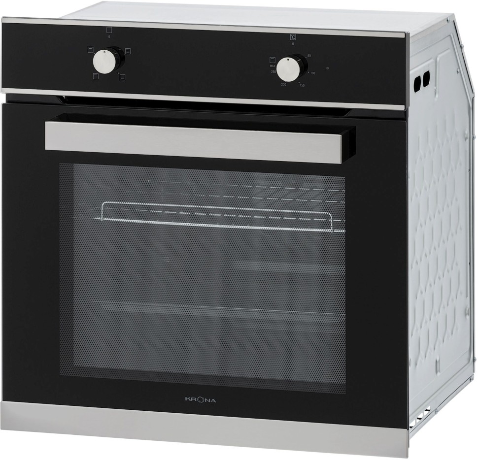 Духовой шкаф Электрический Krona ASTRO 60 S черный/нержавеющая сталь