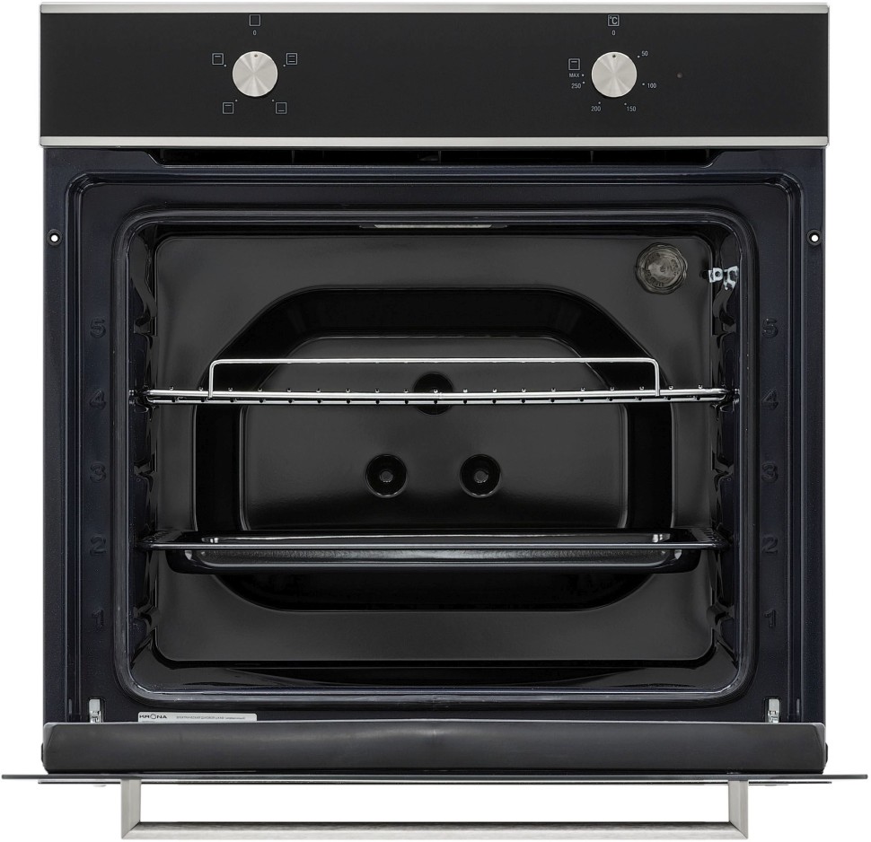 Духовой шкаф Электрический Krona ASTRO 60 S черный/нержавеющая сталь
