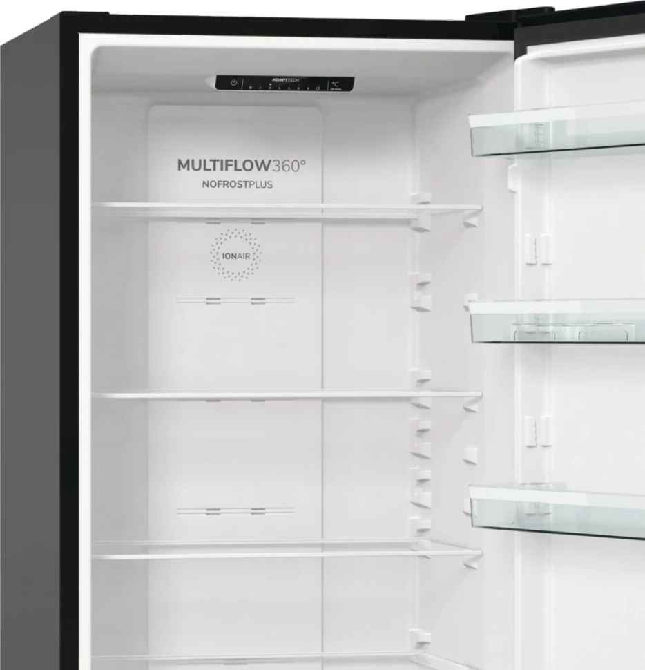 Холодильник Gorenje NRK6202EBXL4 2-хкамерн. черный мат.