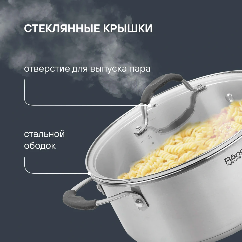 Набор посуды Rondell Filigran RDS-1833 7 предметов  