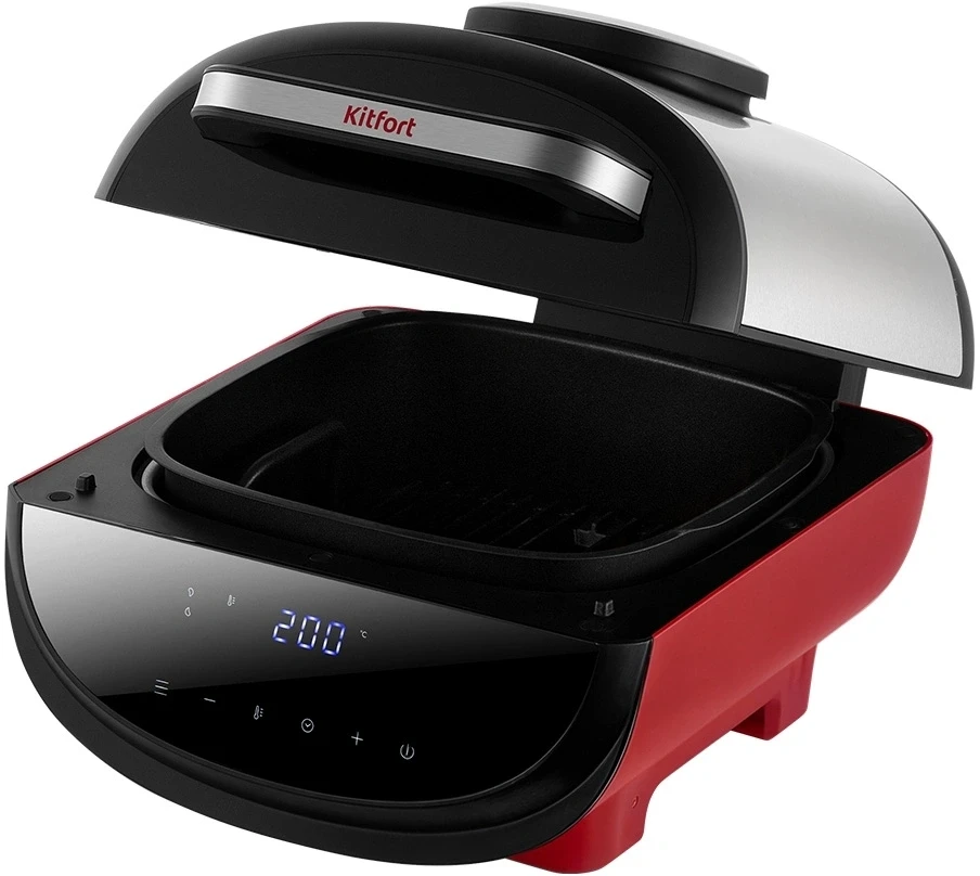 Аэрогриль Kitfort КТ-2295 1700Вт красный/черный