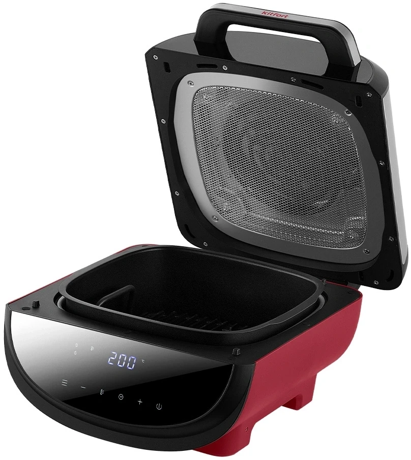 Аэрогриль Kitfort КТ-2295 1700Вт красный/черный