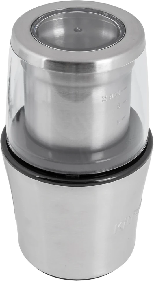 Кофемолка Kitfort КТ-1329 200Вт сист.помол.:ротац.нож вместим.:70гр серебристый