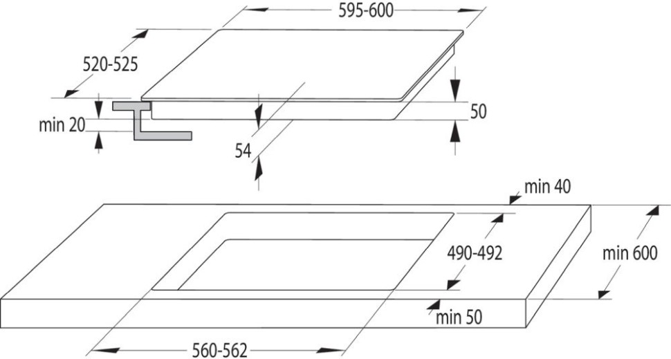 Индукционная варочная поверхность Gorenje IS646BG черный