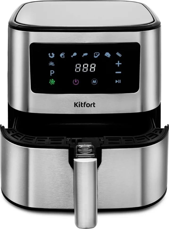 Аэрогриль Kitfort KT-2228 5.5л 1700Вт серебристый (КТ-2228)